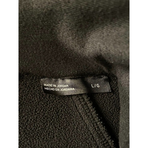 Spyder Men's 1/4 Zip Pullover, Heavyweight Black and Orange Waffle Knit Large - Picture 9 of 10